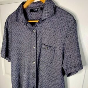 “Liquid Luxury” Slim Fit Men's Short Sleeve Button-Down Shirt